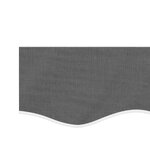 vidaXL Tissu de remplacement de cantonnière d’auvent rayure anthracite