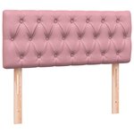 vidaXL Sommier à lattes de lit avec matelas et LED rose 120x210 cm velours