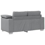 vidaXL Canapé Gris clair 160 x 77 x 82 cm tissu