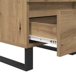 vidaXL Cabinet de chevet avec tiroir Chêne artisanal 40 x 35 x 50 cm