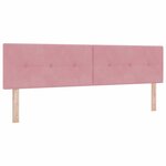 vidaXL Tête de lit Rose 180 cm Velours