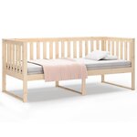 vidaXL Lit de jour sans matelas 90x200 cm bois de pin massif