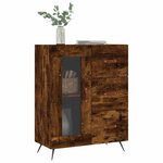 vidaXL Buffet chêne fumé 69 5x34x90 cm bois d'ingénierie