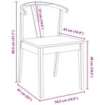 vidaXL Chaise de salle à manger 2 Pièces Naturel