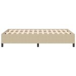 vidaXL Cadre de lit Vert clair Gris 120x190 cm Tissu en velours côtelé