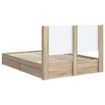 vidaXL Cadre de lit avec rangement et tête de lit 3 Pièces