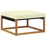 vidaXL Pouf d'Extérieur Bois d'Acacia Massif Naturel