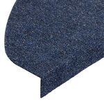 vidaXL Tapis d'escalier auto-adhésifs 30 Pièces bleu 65x22 5x3 5 cm