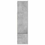 vidaXL Ensemble de meuble TV 6 Pièces Gris béton Bois d'ingénierie