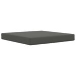 vidaXL Coussin de canapé d'extérieur Polyester Anthracite 80 x 80 cm