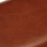 vidaXL Banc saut de cheval 58 cm marron cuir véritable et manguier
