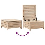 vidaXL Salon de jardin 7 Pièces bois de pin massif