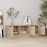vidaXL Meuble TV Chêne sonoma 102x35x36 5 cm Bois d'ingénierie