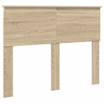 vidaXL Cadre de lit Chêne Sonoma 135 x 190 cm Bois d'ingénierie