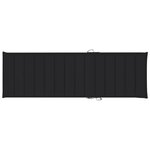 vidaXL Chaise longue avec coussin Bois d'acacia et acier galvanisé