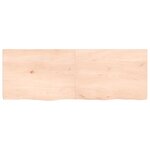 vidaXL Étagère murale 140x50x(2-4) cm bois de chêne massif non traité
