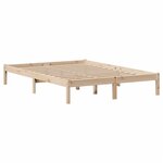 vidaXL Lit bibliothèque sans matelas 120x200 cm bois de pin massif