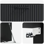 vidaXL Meuble TV mural Noir 78 5 x 41 x 30 cm Bois d'ingénierie