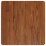vidaXL Dessus de table carré Marron foncé50x50x1 5cm Bois chêne traité