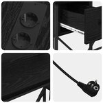 vidaXL Bureau Chêne noir 120 x 79 x 86.5 cm Bois d'ingénierie