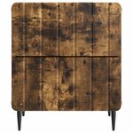 vidaXL Cabinet de chevet Chêne fumé 43 x 34 5 x 49 5 cm
