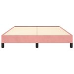 vidaXL Cadre de lit Rose 140x200 cm Velours