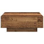 vidaXL Table basse Bois Ancien 80 x 80 x 31 cm