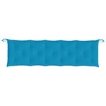 vidaXL Coussins de banc de jardin lot de 2 bleu clair tissu Oxford