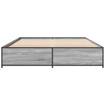 vidaXL Cadre de lit sans matelas sonoma gris 120x200 cm