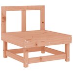 vidaXL Canapé central avec coussins bois massif douglas