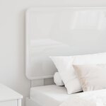 vidaXL Tête de lit Blanc Brillant 75 cm Bois d'ingénierie