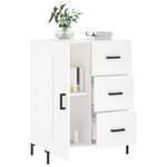 vidaXL Buffet blanc 69 5x34x90 cm bois d'ingénierie