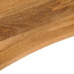 vidaXL Dessus de bureau avec courbe 80x50x2 5 cm manguier massif brut