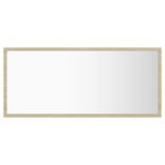 Miroir led de salle de bain 90 x 8 5 x 37 cm acrylique chêne 02_0006964