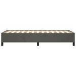 vidaXL Cadre de lit Gris foncé 100 x 200 cm Velours