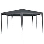 vidaXL Tente de fête Anthracite 400 x 400 x 266 cm Polyester  Acier