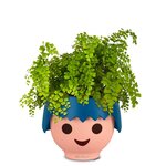 LECHUZA Jardinière de table OJO ALL-IN-ONE Bleu océan