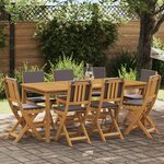 vidaXL Chaises de bistrot d'extérieur 8 Pièces Gris foncé 38 x 46 x 85 cm