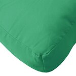 vidaXL Coussin de palette vert 60x40x12 cm tissu