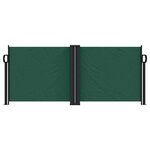 vidaXL Auvent latéral rétractable vert foncé 100x600 cm