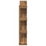 vidaXL Bibliothèque chêne artisanal 86x25 5x140 cm bois d'ingénierie