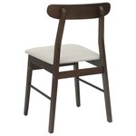 vidaXL Chaise de salle à manger 2 Pièces Marron foncé et lumière