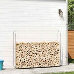 vidaXL Portant de bois de chauffage 200x25x150 cm acier galvanisé