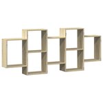 vidaXL Étagère murale chêne sonoma 159x18x65 cm bois d'ingénierie