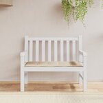 vidaXL Coussin de banc de jardin beige 120x50x4 cm tissu oxford