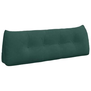 vidaXL Coussin de Dos Vert foncé 140 x 24 x 50 cm Velours