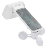 vidaXL Auvent rétractable électrique Gris clair et blanc