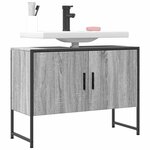vidaXL Armoire lavabo de salle de bain sonoma gris bois d'ingénierie