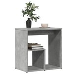 vidaXL Tables d'appoint 2 Pièces gris béton 50x30x50 cm bois d'ingénierie