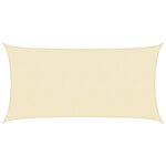 vidaXL Voile d'ombrage 160 g/m² Crème 2 5x5 m PEHD